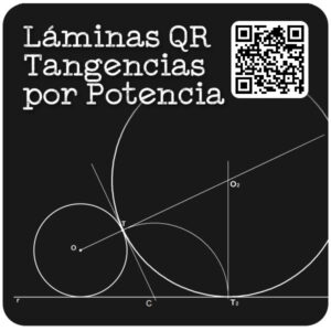 Pdf con Láminas QR de Tangencias por Potencia