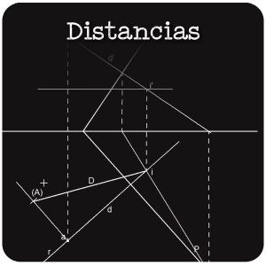 Distancias en diédrico
