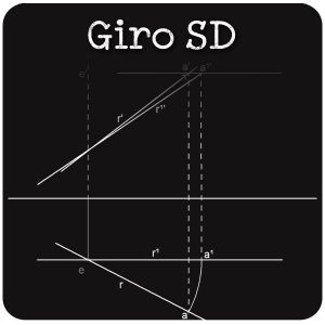 Giro en Sistema Diédrico